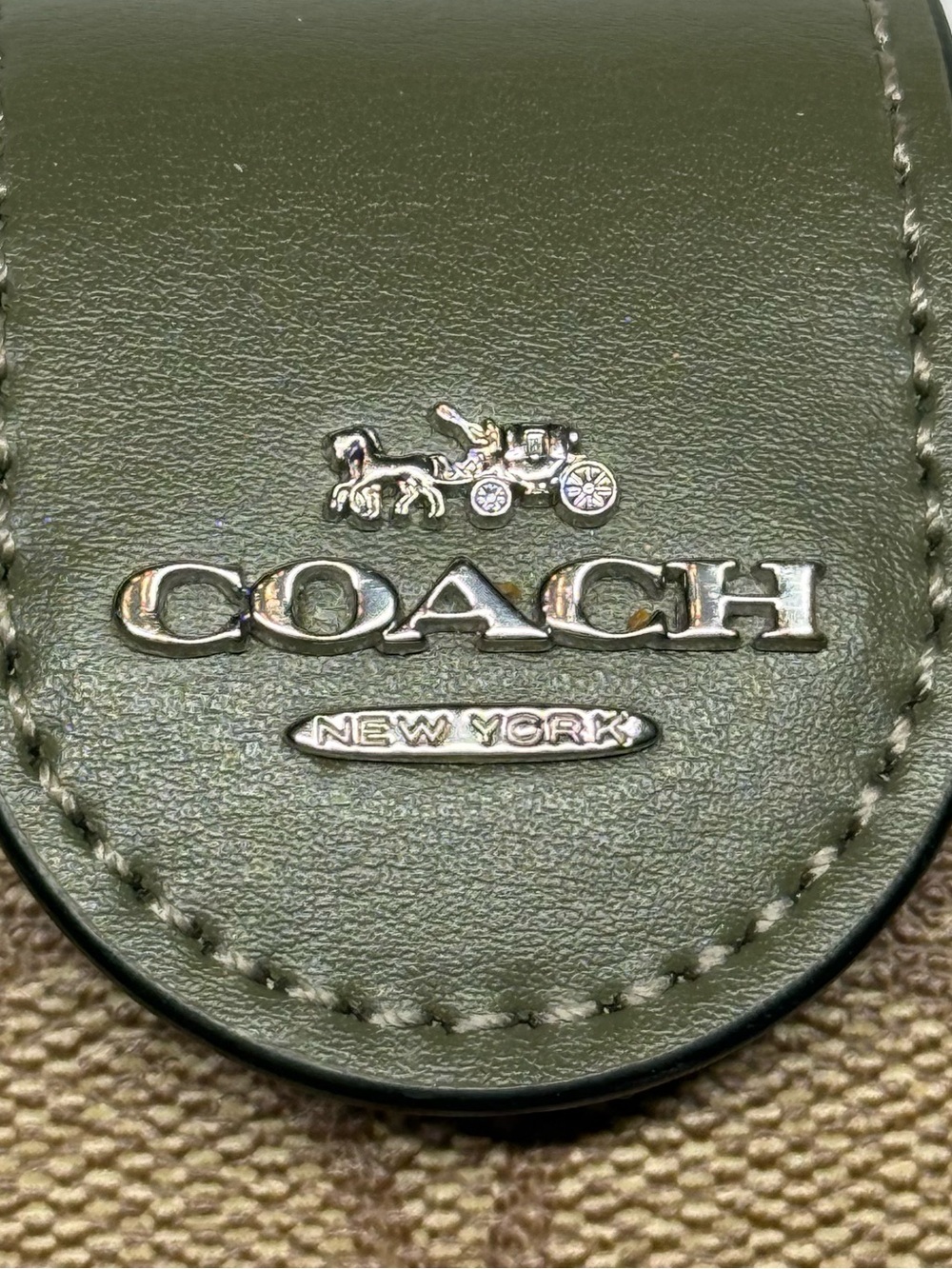 Coach Olive Saffiano Crossbody Bag with Adjustable Strap and wallet - Picture 12 of 15